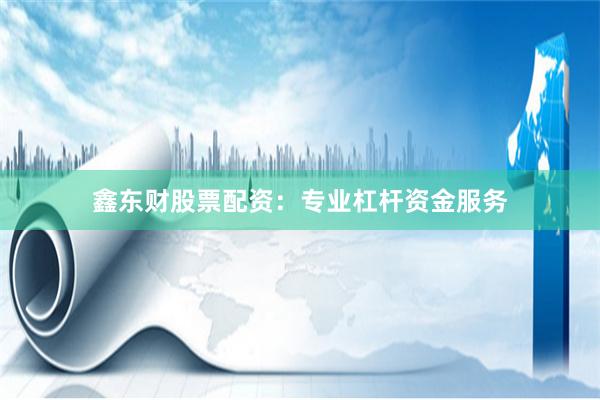 鑫东财股票配资:专业杠杆资金服务